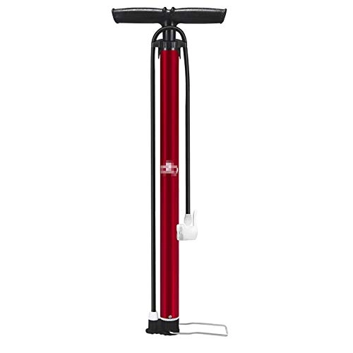 Fahrradpumpen : xiaokeai Fahrradluftpumpe Hochdruck-Luftpumpe, Ergonomischer Griff / Multifunktions-Luftdüse / Rot (Color : B)