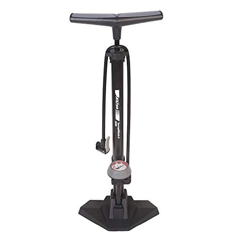 Fahrradpumpen : YMYGCC Fahrradpumpe Fahrradluftpumpe Gummireifen mit Top-Barometer Bodentyp-Reitfahrrad Hochdruckpumpe INFLATOR Radsport Zubehör (Color : Black)