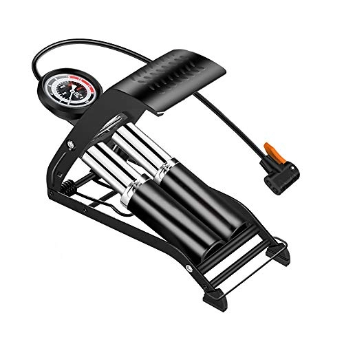 Fahrradpumpen : YPYCQ Pedal Inflator Hochdruck Fußpumpe Tragbare Fußluftball Fahrrad Roller Motorrad Auto Pumpwerkzeuge Aufblasbare Luftpumpe