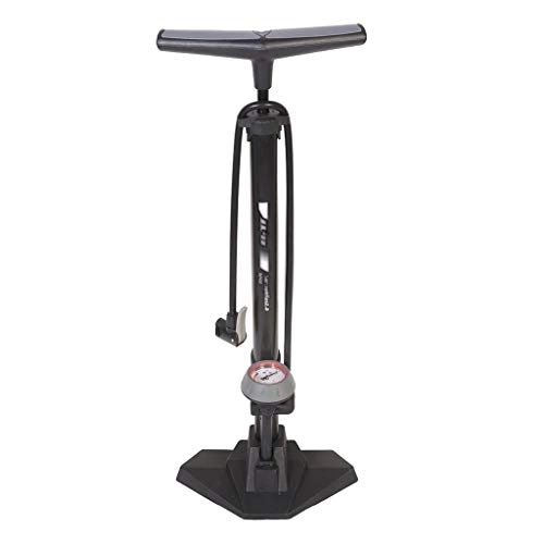 Fahrradpumpen : Zyj-Cycling Pumps Fahrrad Luftpumpe Reifenfüller mit Barometer Bodentyp Reiten Fahrrad Hochdruckpumpe INFLATOR Radfahren Zubehör (Color : Black)