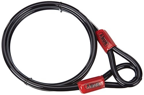 Fahrradschlösser : ABUS Schlaufenkabel Cobra 12 - Stahlseil mit Kunststoff ummantelt - Sicherung für Fahrrad- und Motorrad-Zubehör - 1, 8 Meter lang, 12 mm stark