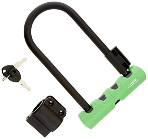 Fahrradschlösser : Abus Ultra 410 Mini-U-Lock schwarz / grün, 17, 8 cm