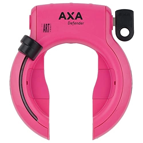 Fahrradschlösser : AXA Defender Art Pink, Hinterbau Rahmenschloss inkl. Fahrradklingel