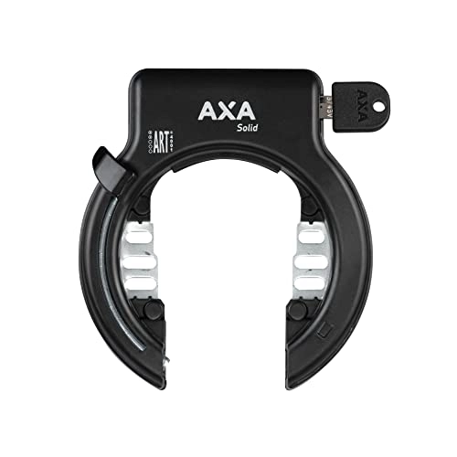 Fahrradschlösser : AXA Unisex 1x Rahmenschloss Solid Rahmenschloss, Schwarz, 12 x 10 cm EU