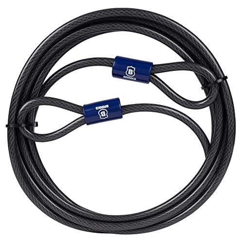 Fahrradschlösser : BRINKS - 0, 95 cm x 3, 5 m flexibles Stahlschlaufen-Kabel – robuste Vinylfolie für Korrosionsschutz