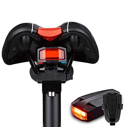 Fahrradschlösser : Fahrrad Rücklicht, Sicherheitsschloss Alarm LED-Rücklichter Intelligenter Bremssensor Diebstahlsicherung Fahrradschloss USB Wiederaufladbarer Alarm Sattel Wasserdicht für Motorrad und Fahrrad