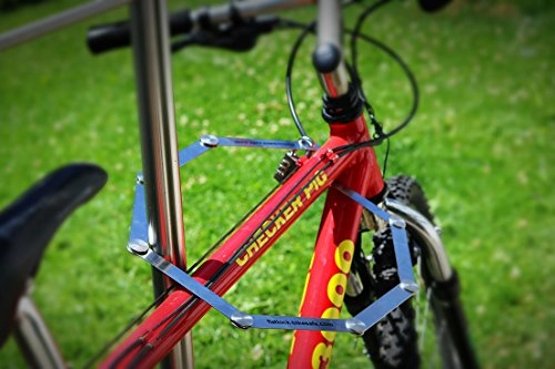 Fahrradschlösser : Flatlock Bikesafe Premium Fahrradschloss Ultra leicht *NUR ca. 260 Gramm* inkl. Zahlenschloss