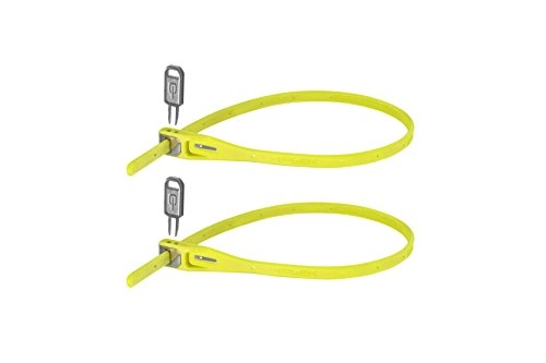 Fahrradschlösser : Hiplok Z-Lok Stahlkern Kabelbinder-Schloss 2er pack , gelb (lime), Einheitsgröße