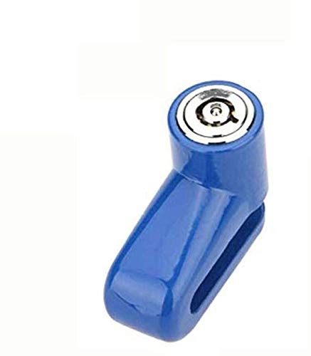 Fahrradschlösser : IMBM Vorhängeschloss Türschloss Protect Scheibenbremse Anti-Diebstahl-Disk-Scheibenbremse Rad Rotor Lock for Scooter-Fahrrad-Alarmschloss (Color : Blue)
