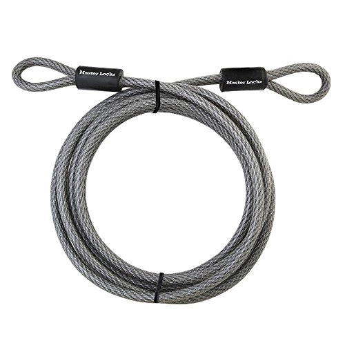 Fahrradschlösser : Master Lock 72DPF Kabel aus verzinktem Stahl, mit Schlaufenenden, ca. 4, 6 m