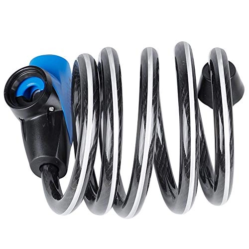 Fahrradschlösser : Ofgcfbvxd Firma Sicherheits-Fahrradschlösser mit Kabel für Fahrrad im Freien mit 2 Tasten Für Fahrrad oder Motorrad (Color : Black, Size : One Size)