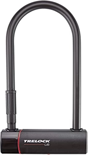 Fahrradschlösser : Trelock Unisex – Erwachsene Bügelschloss-2232025900 Bügelschloss, Schwarz, One Size