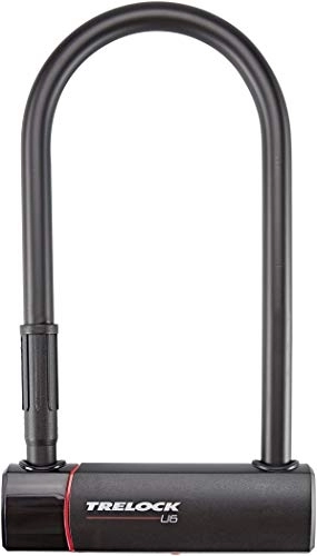 Fahrradschlösser : Trelock Unisex – Erwachsene Bügelschloss-2232025901 Bügelschloss, Schwarz, One Size