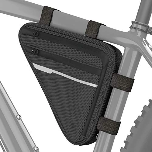 Fahrradschlösser : VELMIA Fahrrad Dreiecktasche Wasserdicht - Fahrrad Rahmentasche, Triangeltasche ideal für Fahrradschloss, Werkzeug, Regenjacke - Fahrradtasche Rahmen
