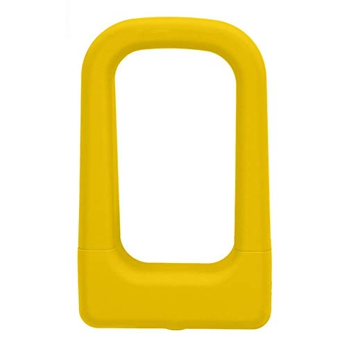 Fahrradschlösser : ZAIHW Bike-Bügelschloss mit freiem Schlosshalter und 2 Wendeschlüsseln, drehbarem Schlüssellochdeckel, leicht und tragbar for Dreirad-Rollertore (Color : Yellow)