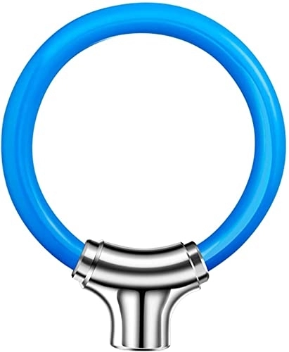 Fahrradschlösser : ZECHAO Fahrradkombinationsschloss, Universal Bicycle Lock Edelstahlkabel Anti-Diebstahl-Sicherheitsschloss mit 2 Schlüssel for den Motorradzyklus MTB Fahrrad Fahrradschloss (Color : Blue)
