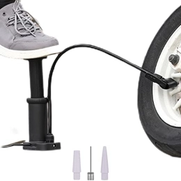 2 Pcs Bomba de bicicleta portátil | Bomba de aire para bicicleta con diseño de pedal - Bomba de aire para llantas de bicicleta moldeada integrada para todas las bicicletas, se adapta a válvulas Fengqi