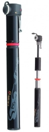 Airace Bombas de bicicleta Airace Fit H2 - Mini Bomba de Aire (120 PSI / 8 Bares, 225 g), Color Negro