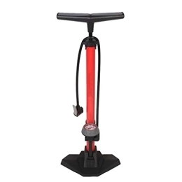 SuDeLLong Bombas de bicicleta Bomba de Aire para Carretera Bomba de Aire del Piso de la Bicicleta con el inflador de neumáticos de Bicicleta de Alta presión de medidor de Alta presión (Color : Red, Size : One Size)