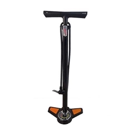 MOLVUS Accesorio Bomba de piso portátil para bicicleta, equipo de equitación para el hogar, bomba de pie con barómetro, bomba de bicicleta universal ligera portátil (color: negro, tamaño: 640 mm)