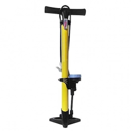 Cheniess Accesorio Cheniess 160PSI Alta presión Bicicleta del neumático del Piso con el calibrador Bici de Ciclo de Aire Compatible con Presta válvula Schrader Bomba de Bicicleta Versátil Ligero (Color : Yellow)