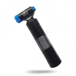 CYCPLUS Bombas de bicicleta Cycplus - Bomba de aire para bicicleta (CO2 , compatible con Presta y Schrader, con depsito de metal), color azul