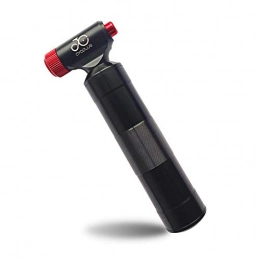 CYCPLUS Bombas de bicicleta Cycplus - Mini bomba de aire para bicicleta de CO2 compatible con Presta y Schrader, con depósito de metal para bicicletas de carretera y de montaña
