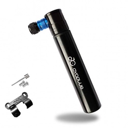 CYCPLUS Bombas de bicicleta CYCPLUS - Mini bomba de aire portátil para bicicleta, con soporte, aleación de aluminio, para bicicleta o bicicleta, color azul