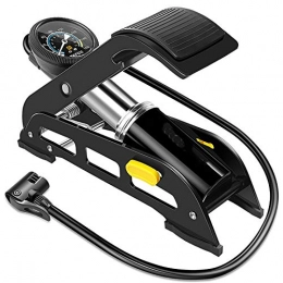 EVFIT Accesorio EVFIT Bomba de aire portátil para bicicleta con pedal para el hogar, bomba de aire mini portátil para bicicleta eléctrica (color: negro, tamaño: 29, 5 x 12, 5 cm)