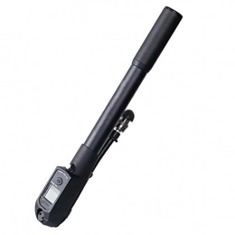 PGPUM Accesorio Mini Bomba de Piso de Alta presin precisa con manmetro Digital - Se Adapta a Presta y Schrader Bomba de neumtico de Mini Bicicleta (Color : Negro, tamao : 30cm)