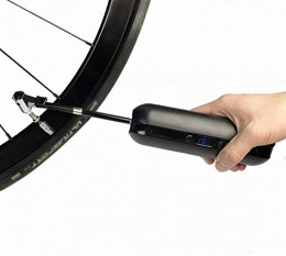 Plztou Accesorio Plztou USB Bomba de Bicicleta de Bicicletas presión de Carga del Cilindro de Gas de Cristal líquido for la Bici del Camino de Bicicletas y Coches Adecuado for Bicicletas (Color: Blanco, tamaño: 5 * 5