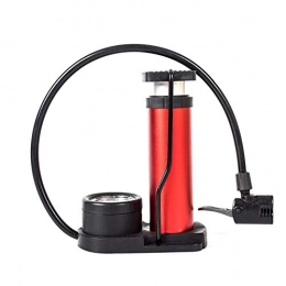 YOBAIH Accesorio YOBAIH Bomba de Pedal de Alta presión portátil con medidor Universal inflador for Bicicletas y vehículos eléctricos y Motocicletas Bomba para Bicicleta (Color : Red)