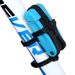 ZENHOX Accesorio 8 articulaciones bicicleta bloqueo de cable (negro, azul, amarillo), azul