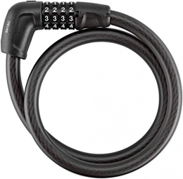 ABUS Accesorio Abus 6415C SCLL Cable antirrobo, Unisex Adulto, Black, 85 cm