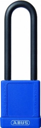 ABUS Cerraduras de bicicleta Abus 74 / 40HB75 KA Azul - Candado no conductor para seguridad 40mm arco extra largo azul llaves iguales