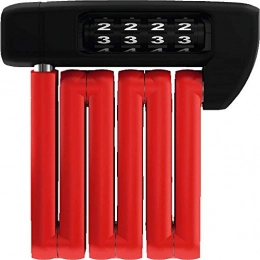 ABUS Cerraduras de bicicleta ABUS Bordo Lite Mini 6055C / 60 RD Candado, Adultos Unisex, Rojo (Rojo), Talla Única