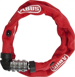 ABUS Accesorio Abus - Cadena de Red 1200 - Web Chain 1200 Combo, 60cm Length / 4mm Square Links, Rojo