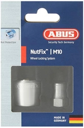 ABUS Accesorio ABUS NutFix M10 SR Bloqueo de Seguridad, Adultos Unisex, Plateado (Plateado), Talla Única