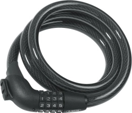 ABUS Cerraduras de bicicleta Abus Tresor 1340 / 120 KF - Candado de Cable para Bicicletas (120 cm), Color Negro Negro Negro Talla:75 cm