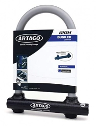 Artago Accesorio Artago 120H220-I Candado Antirrobo Moto U Alta Gama Monoblok Forjado Doble Cierre Homologado Sra 120x220 mm