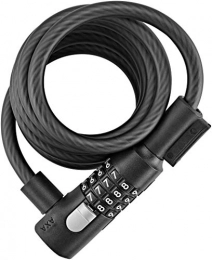 AXA Accesorio AXA Code Kabelschloss Resolute C10-150 C10-150-Candado de Cable, Unisex Adulto, Negro, 150 cm Lang