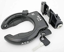 AXA Cerraduras de bicicleta Axa Unisex – Juego de marco y cerradura de batería para adultos, color negro, talla única