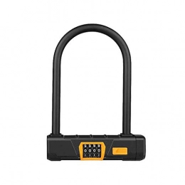Wavel Accesorio Bicycle U-Shaped Lock, Universal Bicycle U-Shaped Lock, Heavy-Duty Security U-Shaped Bicycle Lock 4-Digit Password Bicycle Lock, Suitable For Bicycles, Scooters, Sports Equipment, Gates, Fences