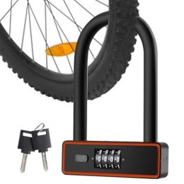 SHAVERUSH Accesorio Bicycles u Shaped Locks, Resettable Combination u Lock, 4 Digit Resettable Combination u Lock, Heavy Duty Bicycle u Lock, Combo u Lock With Cable