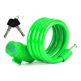 CCLLA Accesorio Bike U Lock, Alta Seguridad / antirrobo Lock Core / Cable Locks con Soporte de Montaje / Bloqueo rápido / u Lock Bike Adecuado para diámetro de Varilla: 25-32 mm / 1.1m (Color: Verde)