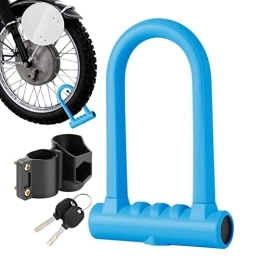 Bike U Lock | U Lock para bicicleta de silicona | Ebike Lock Steel Grillete con 2 llaves de cobre resistente a cortes y apalancamiento ataques genéricos