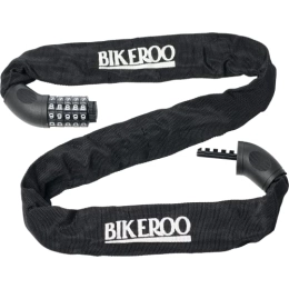 Bikeroo Accesorio Bikeroo Cadena de bloqueo de bicicleta – Candado de bicicleta de combinación resistente de 3 pies – Candado de cable de bicicleta para ciclomotor, bicicleta electrónica, scooter, motocicleta – Funda