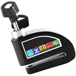 Samine Accesorio Bloqueo de alarma de freno de disco resistente al agua para scooter o bicicleta, color negro