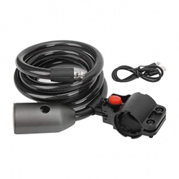 Jinyi Accesorio Bloqueo de cable, bloqueo Bluetooth antifísico y a prueba de polvo con soporte para modo antipérdida para motocicleta, coche eléctrico, bicicleta