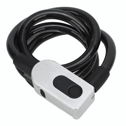 minifinker Accesorio Bloqueo de Cable, Bloqueo de Cable de Bicicleta Recargable USB Resistente Al Agua IP67 Antirrobo para Motocicleta